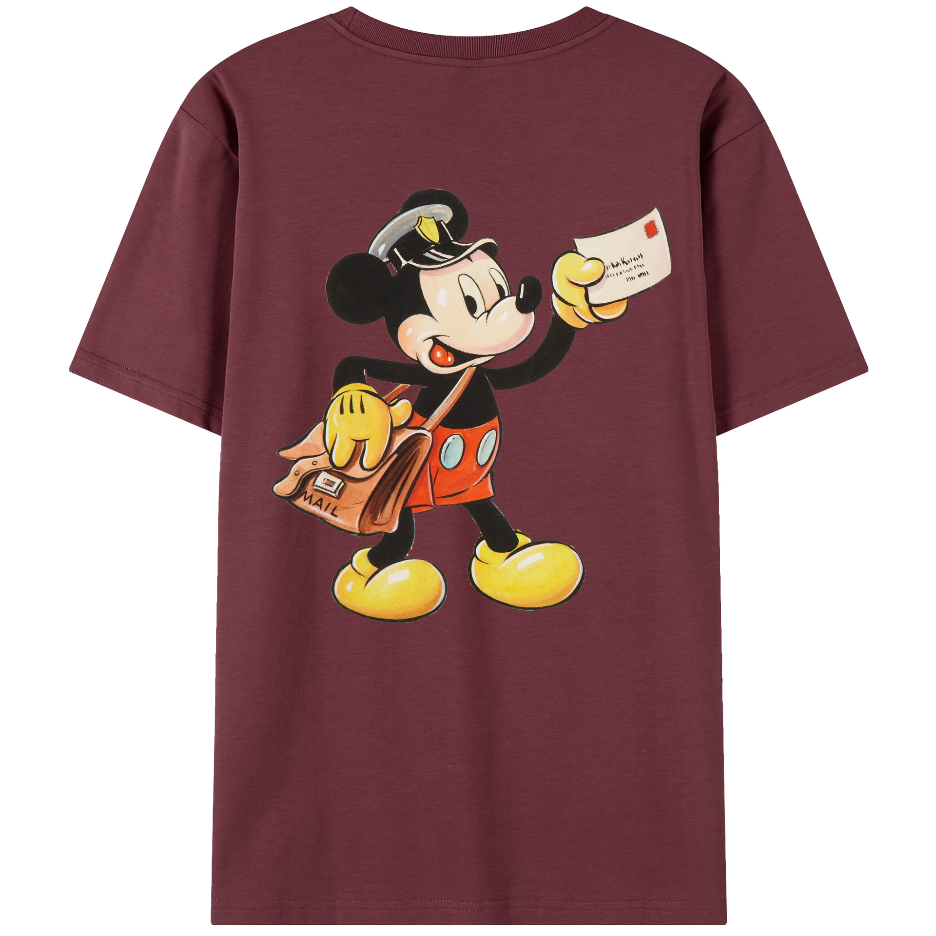 （画像用） ミッキーマウス Mickey Mouse 綿100％半袖Tシャツ（背面プリント）